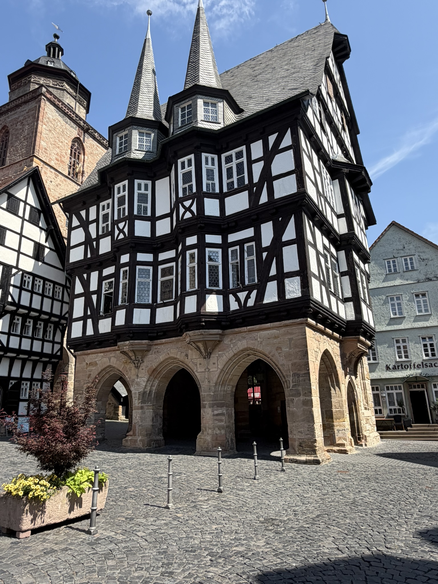 Maison à colombages sur la Route allemande des contes