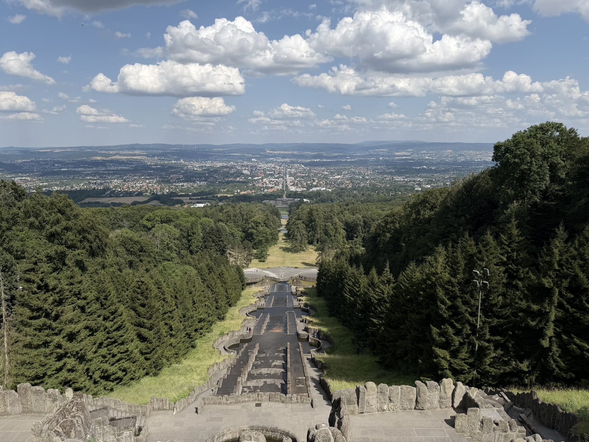 Vue sur Kassel depuis le Bergpark Wilhelmshöhe
